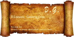 Dienes Georgina névjegykártya